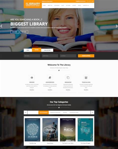 Best Books Website Templates 2024 .